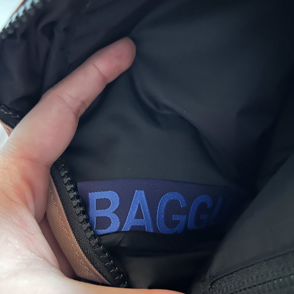 BAGGU Cocoa Light Brown Nylon Crossbody Camera Bag - Picture 9 of 9